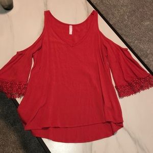 Coral color blouse from Target